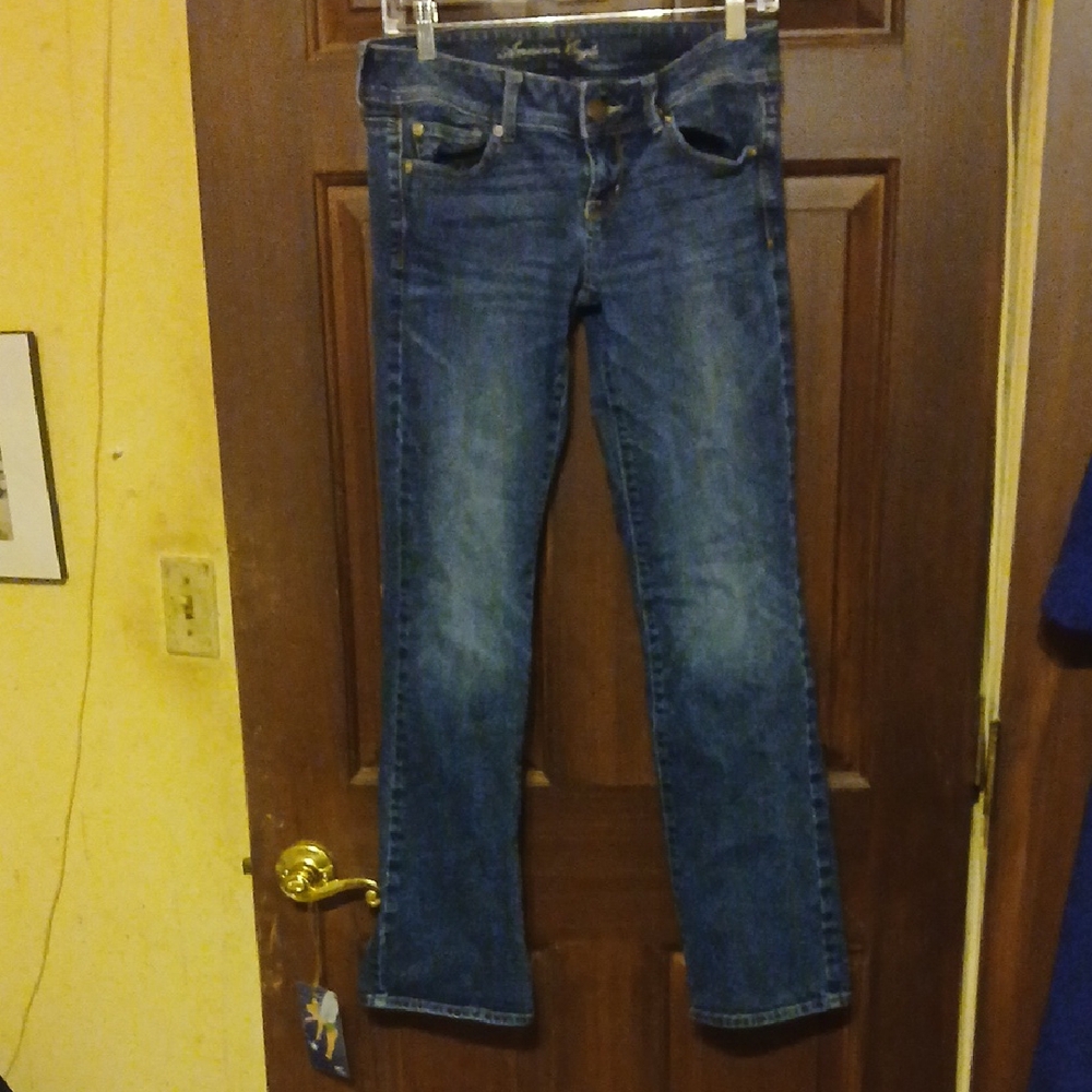 American Eagle Outfitters Straight Leg Blue Jeans
